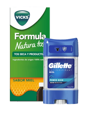 50% de réduction sur la 2ème unité Vicks, Old Spice, Gillette, Olay et Pantene