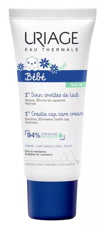 Pack crema para cuidado costra láctea, 40 ml + Shampoo para bebe 200 ml,  Urige - Uriage