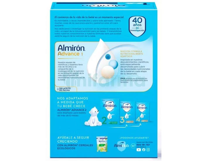 Almiron Advance 1 +Pronutra, 800 gr