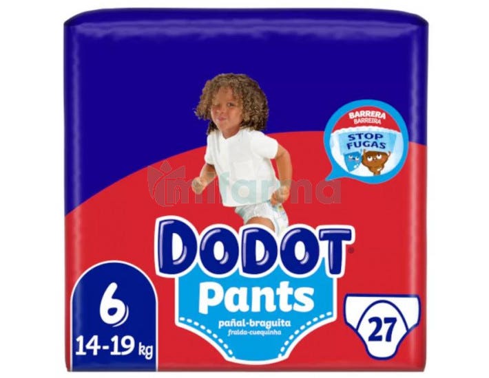 Dodot Pants - Pañales, Talla 6 (+15 kg) 28 unidades : : Bebé