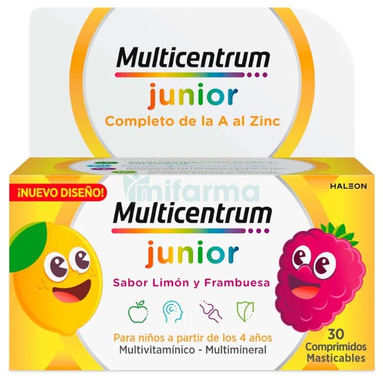 Multicentrum Junior 30 comprimidos masticables