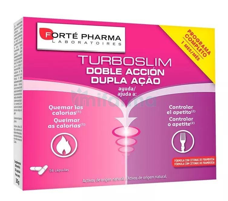 Turboslim Doble Accion 56 Capsulas Forte Pharma