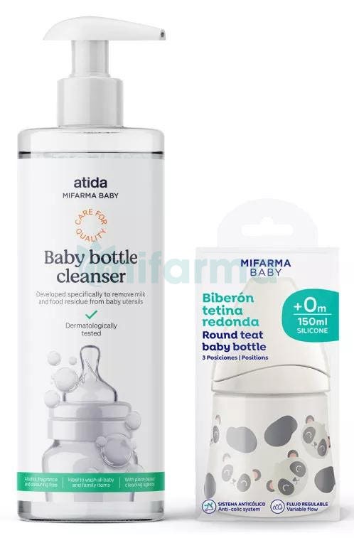 Mifarma Baby Detergente Tetinas 500 ml + Biberón 150 ml