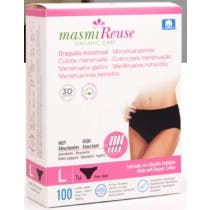 Masmi Organic Braguita Menstrual Lavable Talla L