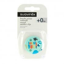 Suavinex Broche Pinza Redondo 0m Azul Claro