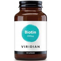 Viridian Biotina 2500ug 90 Capsulas Vegetales